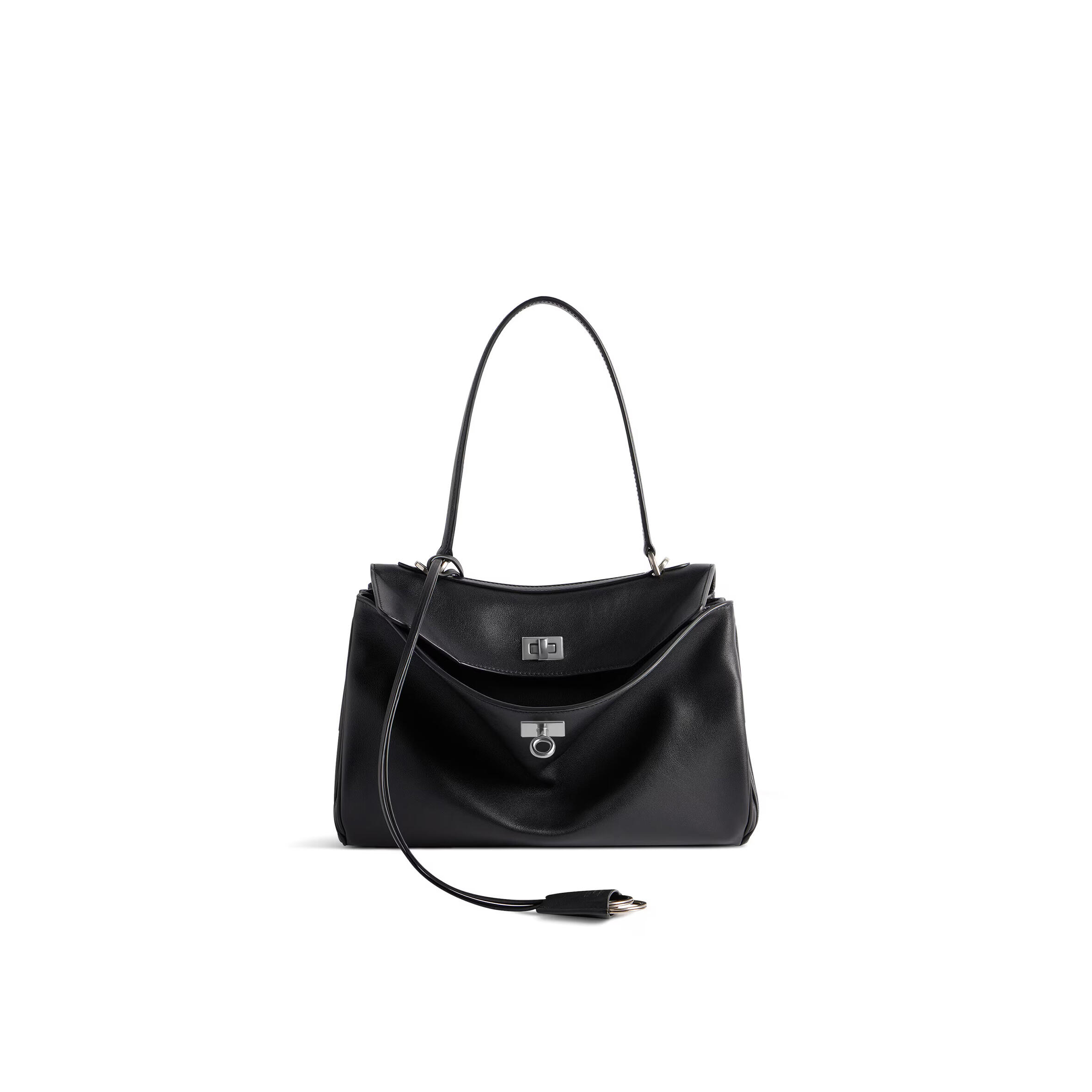 BALENCIAGA WOMEN'S RODEO HANDBAG SMALL IN BLACK 7897792AA4U1000 (27*20*10cm)